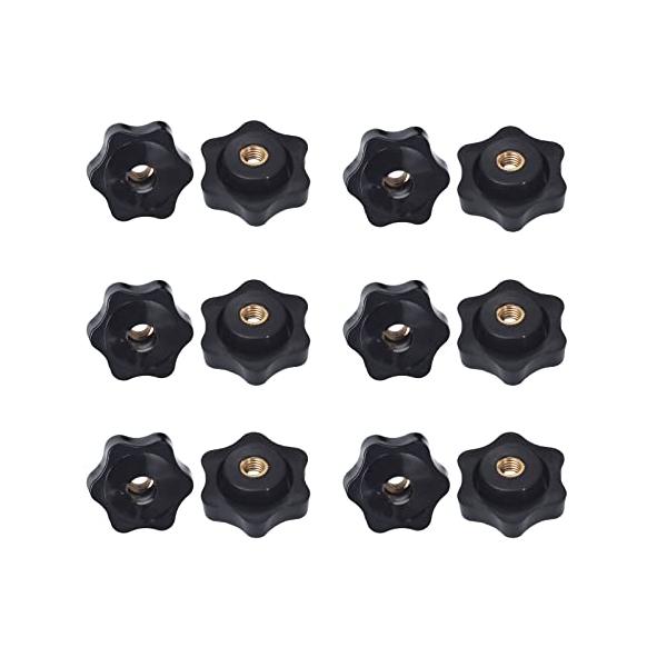 貫通タイプブラック/M6/2210090056・Size:M6Style:貫通タイプ・高品質の素材高品質のプラスチックと真鍮で作られ、耐腐食性と防錆性があり、耐久性があり長持ちします。・幅広い用途機械設備、計装、家具装飾、工作機械設備、事務...