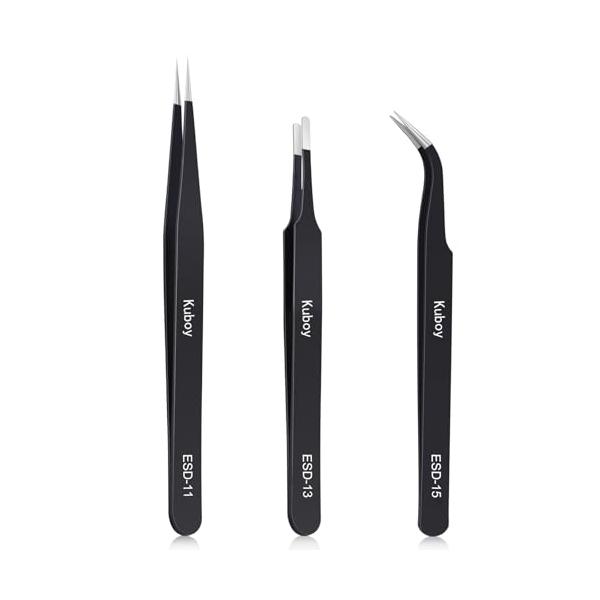 極細ピンセット3PCS/-/-・精密ピンセット適用範囲：精密ピンセット プラモデルピンセット 細かな作業に欠かせなく、多様な使い方のある便利なピンセットです。プラモデル、精密機器、工業用、デザインワーク用、シール貼り、エクステ作業などにプロ...