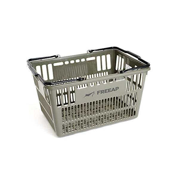 ＦＲＥＥＡＰ＼ｏｕｔｄｏｏｒ ｌｉｆｅｓｔｙｌｅ ｍｏｒｅ ｆｕｎ FREEAP マルチバスケット 幅45.5×奥行33×高さ25cm カーキ