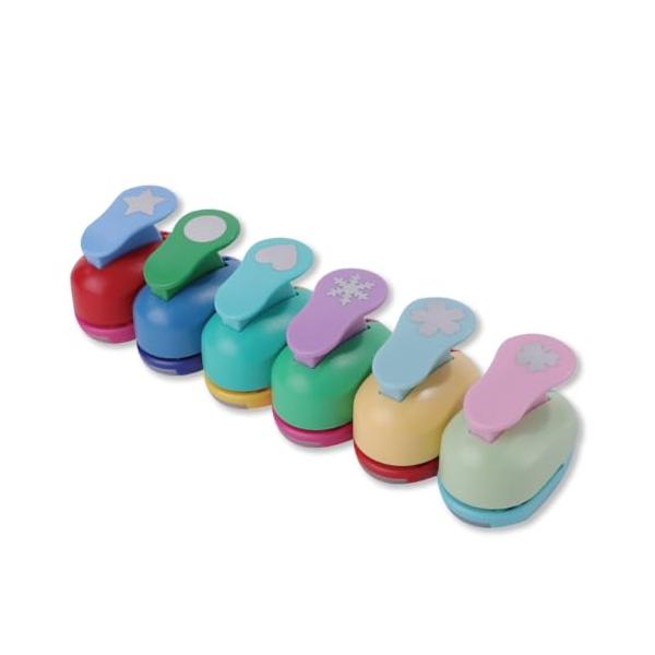 6個セット/-/-・Color:6個セット・サイズ（パンチのサイズ）7×5.5×5 cm （切り取ったサイズ）約2.5cm セット内容6個セット 星、ハート、丸、クローバー、雪、桜パンチの色は異なる場合がございます。・星、ハート、丸、クロー...