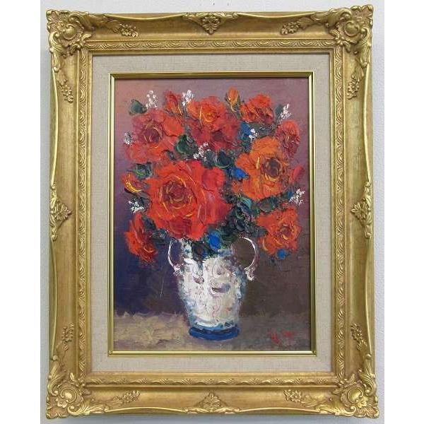 油絵 絵画【紅の薔薇】 www.fuji-tofu.jp