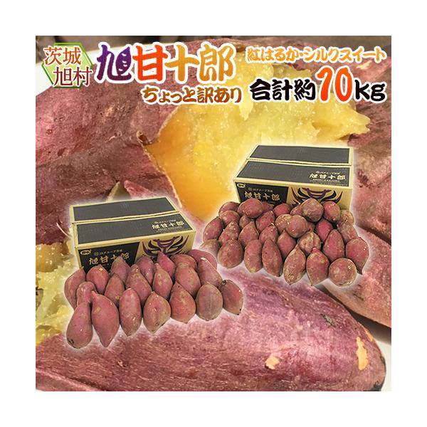 [Release date: January 31, 2026]【送料無料】芋ソムリエの選ぶブランドさつまいも♪知る人ぞ知る熟成芋・旭甘十郎！その中でもハッキリと強い甘さが感じられる「紅はるか」と上品な甘さが感じられる「シルクスイート」の食...
