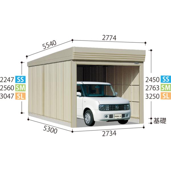 タクボ ガレージ 倉庫ＳＳ−２７５３ ベルフォーマ 一般型/標準屋根