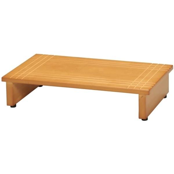 【玄関の段差を軽減　昇り降りをサポートします】【素足でも足あたりのよい天然木ラバーウッド素材を使用しています】