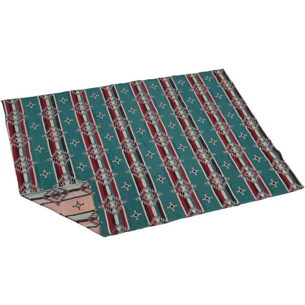 他サイト： キャプテンスタッグ UP-2587 CS ネイティブ ラグ1820 ブルー (180×200cm)の商品画像