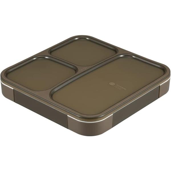 他サイト： シービージャパン CB JAPAN 薄型弁当箱 抗菌フードマン800 アッシュブラウン 800mlの商品画像