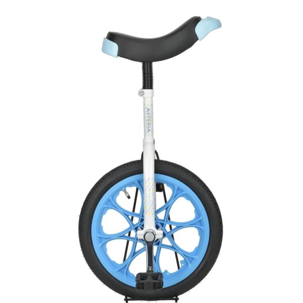 キャプテンスタッグ YG-1343 アステリア16一輪車 ホワイト／ブルー 16インチ 適正身長115〜132cm スタンド付き