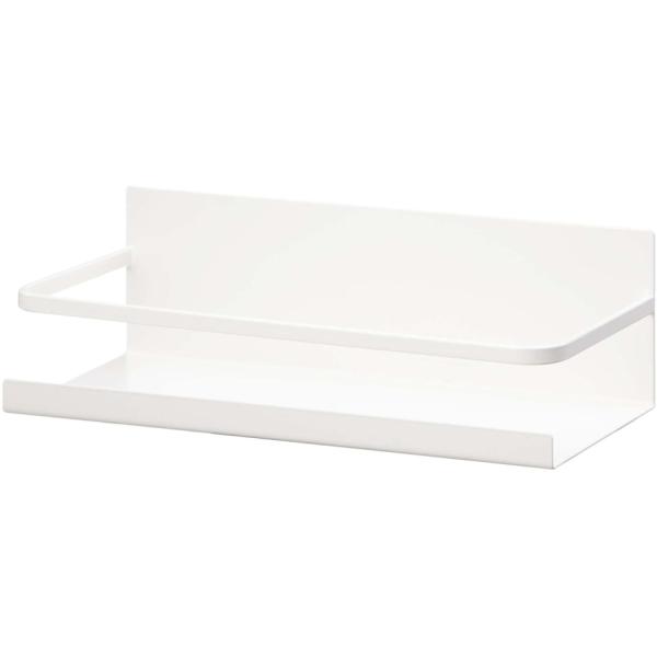 【マグネットが付く場所にくっつけるだけの簡単取付け。】【スパイスボトルなどを見せてオシャレにディスプレイ。】【キャニスターが置ける広い奥行きのデザイン。】