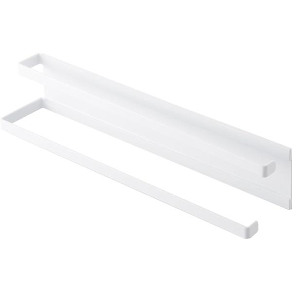 【マグネットのつく壁面に簡単に設置できます！】【2段のバーが段違いになっておりかけやすい設計です。】【タオルが抜け落ちにくいストッパー付きで安心。】