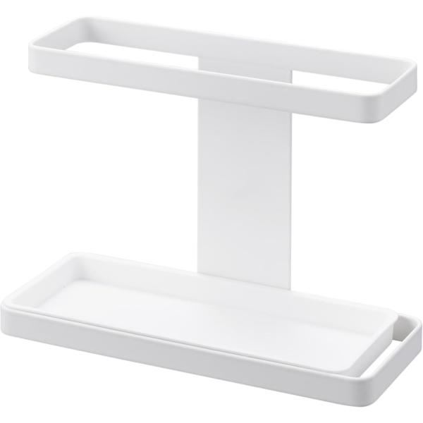 【洗濯機横にマグネットでくっつけるだけ！】【濡れたバスブーツの水をキャッチするトレー付き。】【フック2個付きで、小物など引っ掛け収納できます。】