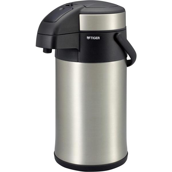 タイガー魔法瓶 真空断熱ステンレスエアーポット〈とら〜ず〉 4L MAA-C401XC ポット お手入れ簡単 省エネ 節電 保温 魔法瓶 タイガー魔法瓶 タイガー 真空断熱ステンレスエアーポット とら〜ず