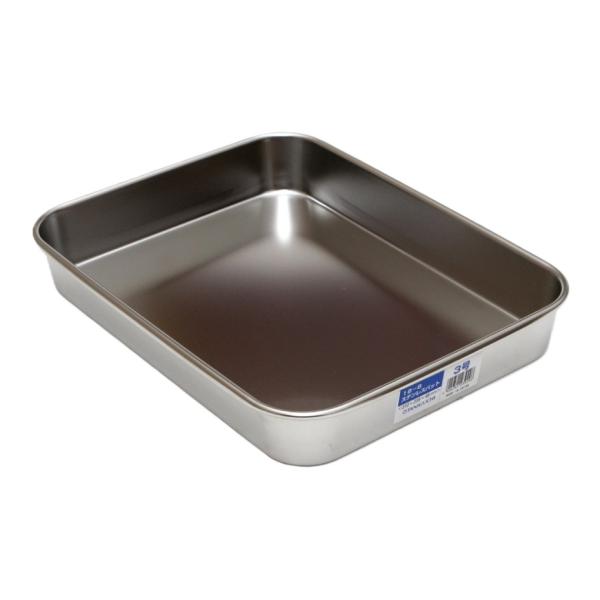 谷口金属工業 谷口金属 18-8ステンレス製 標準バット3号 （幅23.9×奥行