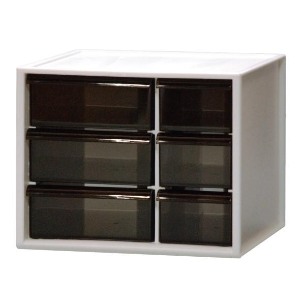 伊勢藤 ISETO 卓上小物収納 アイケース S I-453-1 ホワイト 幅20.7