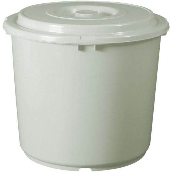 【丈夫で水に強いポリエチレン製です。】【上フタと押しフタ付きです。】【安心の日本製です。】