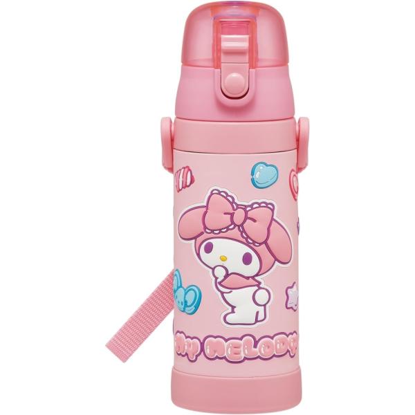 Skater スケーター SDPV5 3D立体プリント ロック付き ダイレクトステンレスボトル 480ml マイメロディ マイメロ サンリオ マシュグミ 女の子 女子 保冷専用