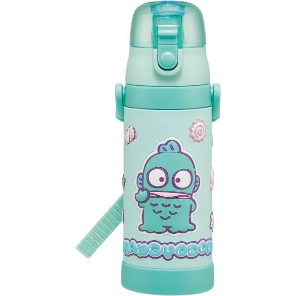 Skater スケーター SDPV5 3D立体プリント ロック付きダイレクトステンレスボトル 480ml ハンギョドン はんぎょどん サンリオ マシュグミ 女の子 男の子 保冷専用