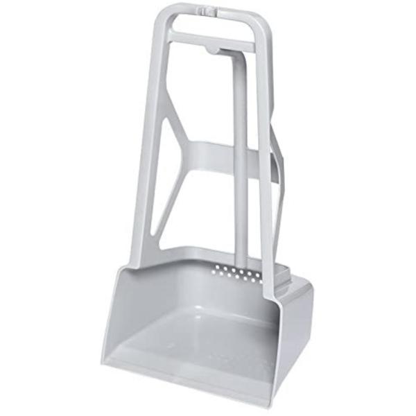 ヒマラヤ 腰らくちりとり グレー (高さ70cm,日本製) : くらし壱