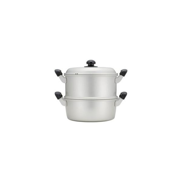 2層蒸し器 セット　2重セット　ホクアマイティ　3升×2 アルミ鍋 30cm