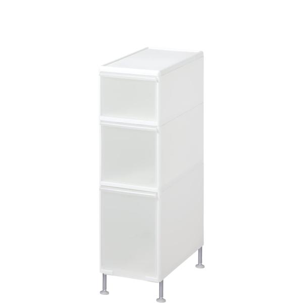 【シャンプーや洗剤などランドリーでのストック収納に。】【アジャスターの高さ調節で、段差の場所でも設置可能。】【ストッカー下の掃除も楽にできます。】