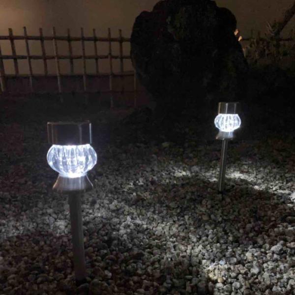 トレードワン ソーラーガーデングラスライト 8本セット ジェムタイプ
