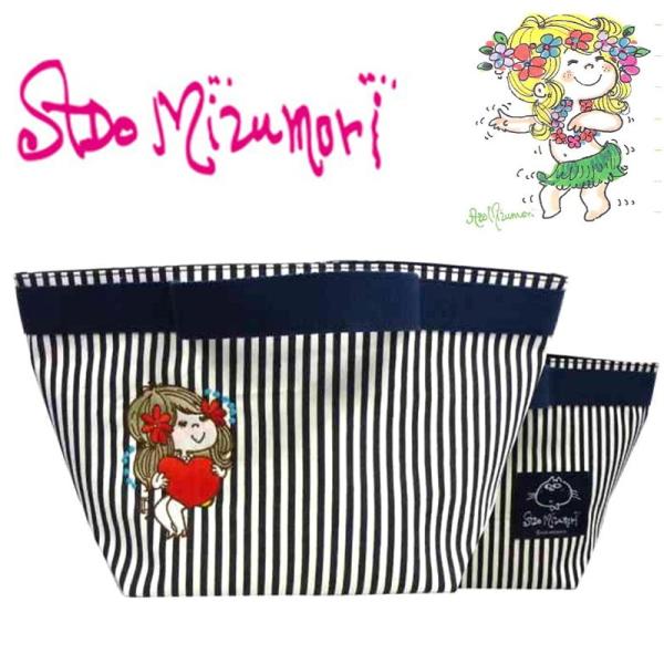 水森亜土 パターンシリーズ ランチトート 亜土ちゃん あどちゃん