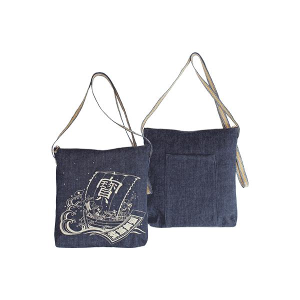 本日限定値下げ☾デニムショルダーバッグ 岡山デニム ショルダーバッグ スマホサコッシュ 児島デニム 倉敷産