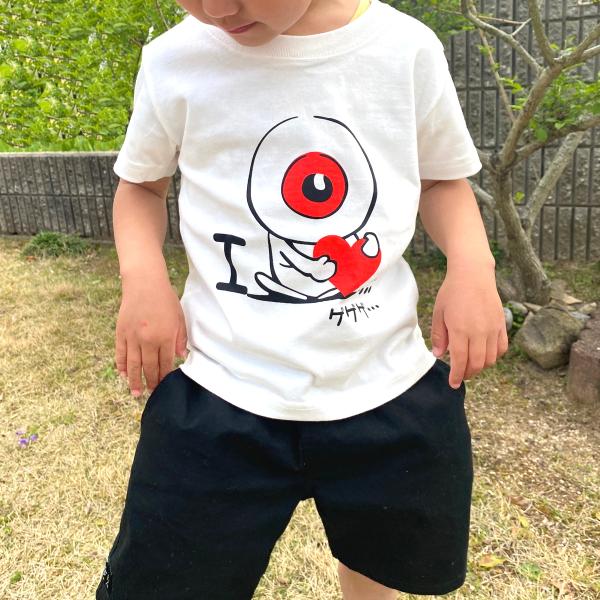 アイラブゲゲゲ 目玉おやじ半袖キッズtシャツ 子供可愛い 倉敷屋 Gegege Jr 倉敷屋 通販 Yahoo ショッピング