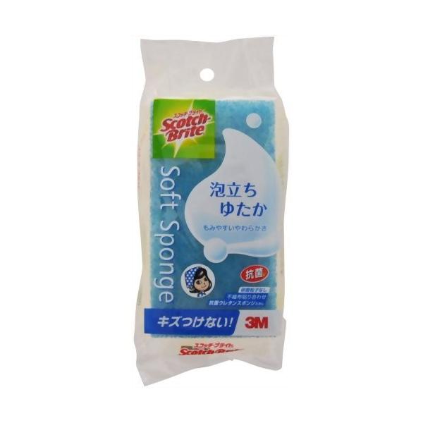 スリーエムジャパン株式会社 3M キッチンスポンジ スコッチブライト 抗菌 泡立ちゆたかスポンジ ブルー WS-77KB 【北海道・沖縄は別途送料必要】