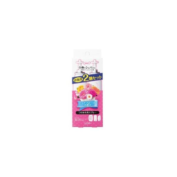 エステー株式会社 消臭力 自動でシュパッと つけかえ用 ピュアフローラルの香り 39ml 【北海道・沖縄は別途送料必要】