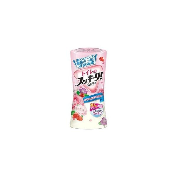アース製薬 トイレのスッキーリ！ エアリーホワイト フローラルの香り ( 400mL ) ＜トイレ用消臭芳香剤。最後の一滴まで消臭＞ 【北海道・沖縄は別途送料必要】