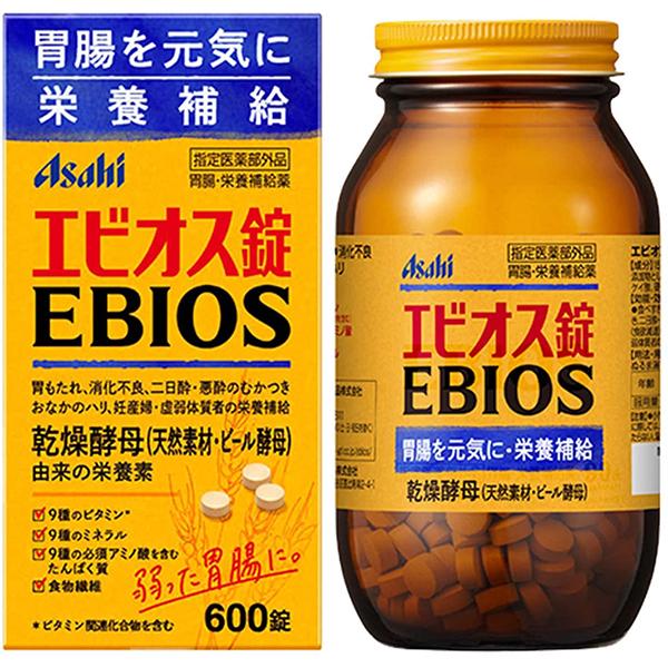 アサヒグループ食品株式会社 〜乾燥ビール酵母〜 エビオス錠 600錠