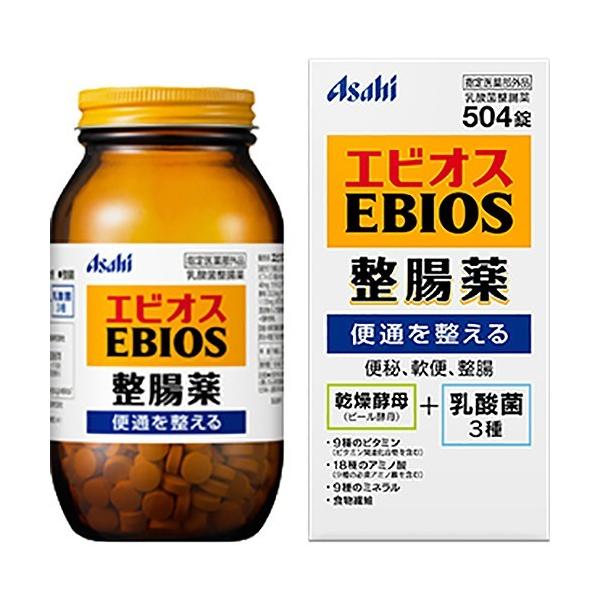 他サイト： アサヒグループ食品株式会社 エビオス整腸薬 (504錠) ＜ビール酵母+乳酸菌3種類＞＜便秘・軟便・整腸＞ 【医薬部外品】の商品画像