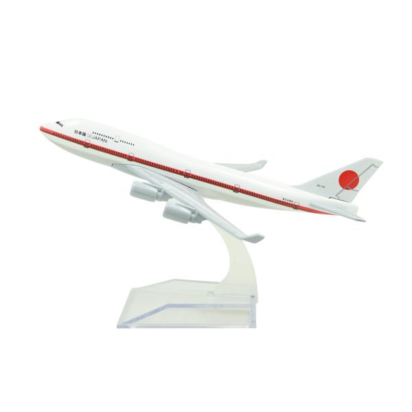 TANG DYNASTY 1/400 16cm 日本の首相専用機 B747-400 合金飛行機プレーン模型 おもちゃ