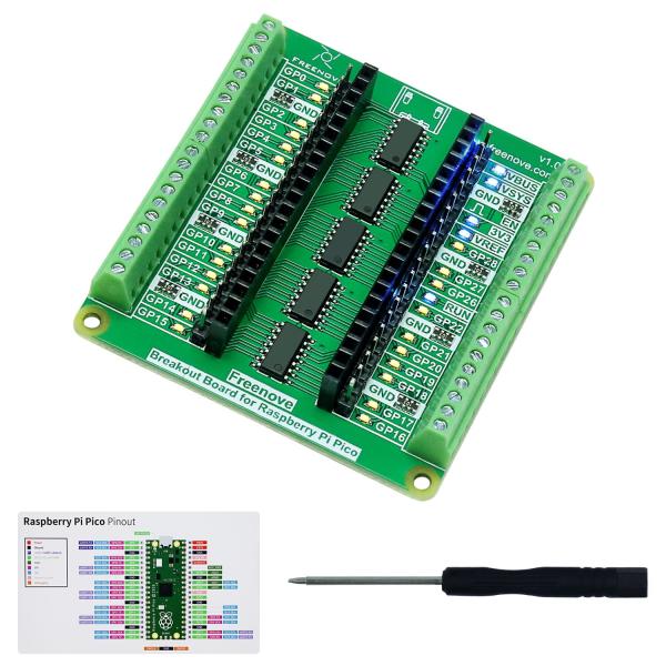 Freenove ブレイクアウトボード for Raspberry Pi Pico 1 2 W 2W H WH HAT