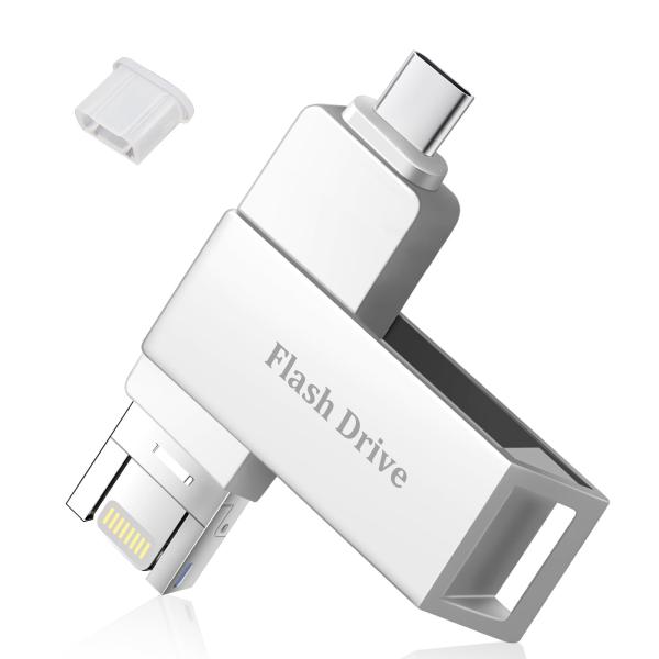 Vackiit「2026正規MFi認証品」iPhone用 usbメモリ128GB phone 写真データ保存 usb 高速 USB 3.0 phone