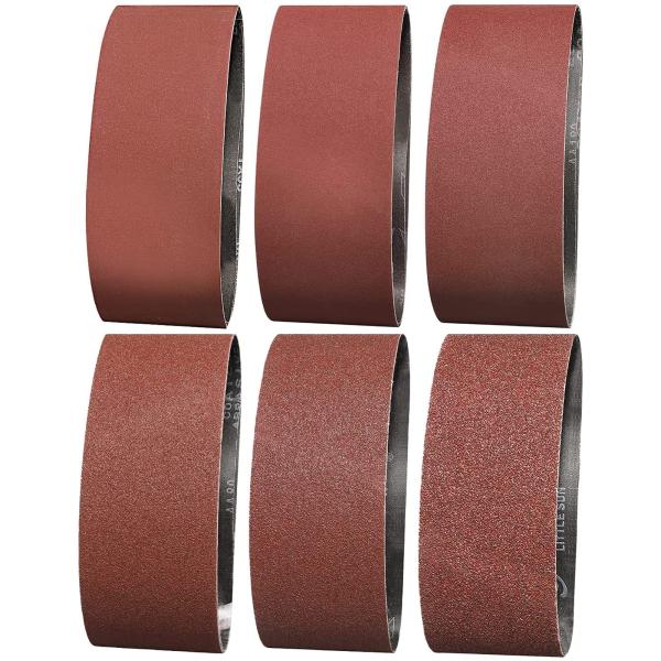 IROKCAKPT エンドレスベルト 76x533mm サンディングベルト(12本組)サンダー替研削ベルト(#60/#80/#120/#180/#24