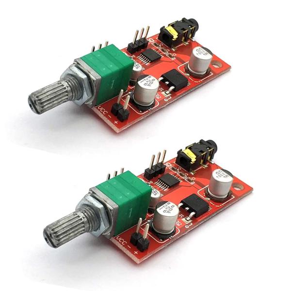 Hailege 2個セット MAX4410 ヘッドフォン アンプ ボード ヘッドセット アンプ ミニ アンプ プリアンプ ボード
