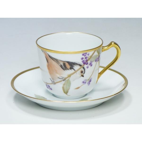 高級洋食器 大倉陶園 野鳥シリーズ カップ＆ソーサー エナガ 札幌 西野店