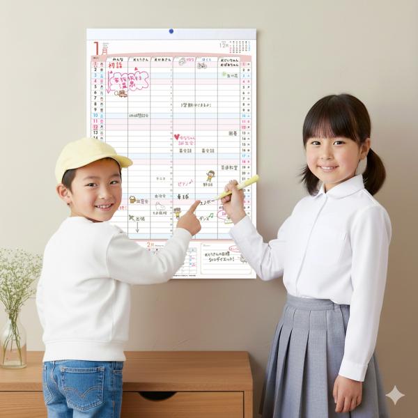 ＼家族も職場も予定がもっと快適に！／2026年・令和8年版「家族カレンダー」 で、新しい一年をすっきりスタートしませんか？●家族の予定がひと目でわかる！6人分まで書き込めるスペースで、家族の予定管理がスムーズに。●書き心地にこだわった上質紙...