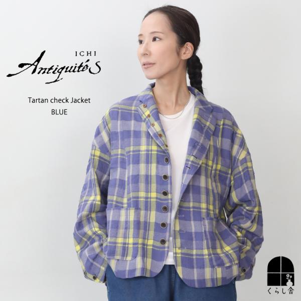 ICHI Antiquites イチ アンティークス タータンチェックジャケット