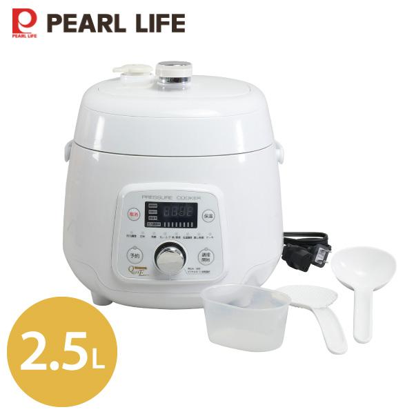 JAN：4549308587142 圧力鍋 電気 炊飯器 4合 電気 圧力調理 炊飯器 炊飯ジャー 炊飯 加熱 加圧 保温 保温機能 自動保温 メニュー コース ８種類 火を使わない 安心 安全 圧力窯 内釜 ２．５リットル ２．５Ｌ 25...