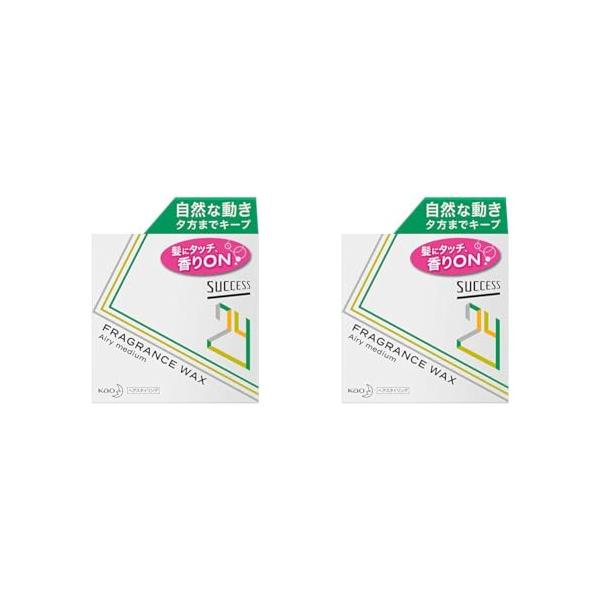 【２箱セット】サクセス 24 フレグランス ワックス 【 エアリーミディアム 】 80g 爽やかなフルーティフローラルの香り ヘアワックス (× 2)