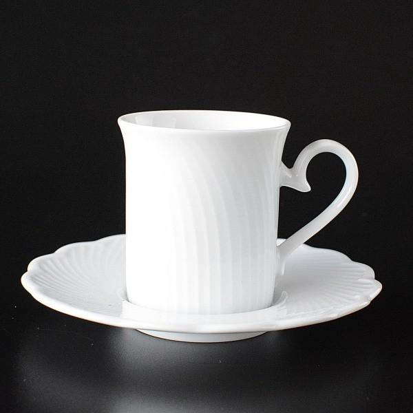 廃盤品 ホワイト デミタスカップ 5客 ＋ ディッシュ セット 廃盤品