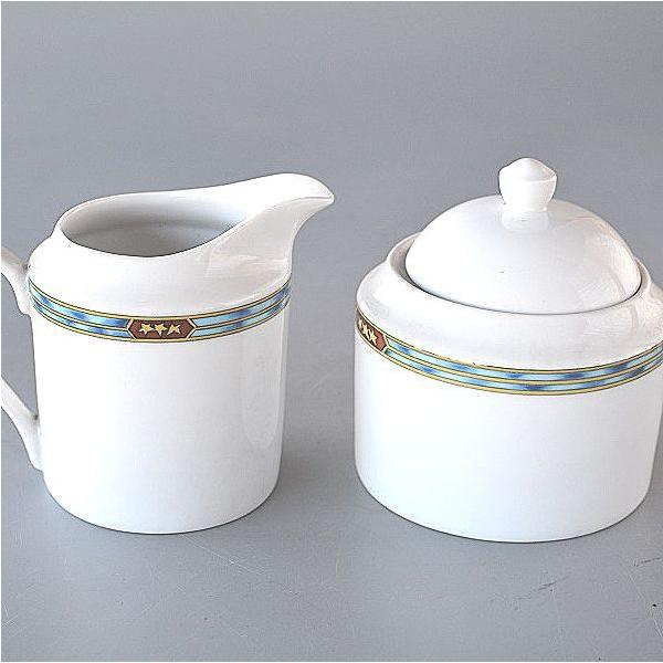 ○シュガーポット　φ9.6×H11cm    クリーマー　底面φ7.6×H9.8ｃｍ　○シュガーポット　300ｃｃ　クリーマー　200cc○磁器○国産品○食洗機・電子レンジOK