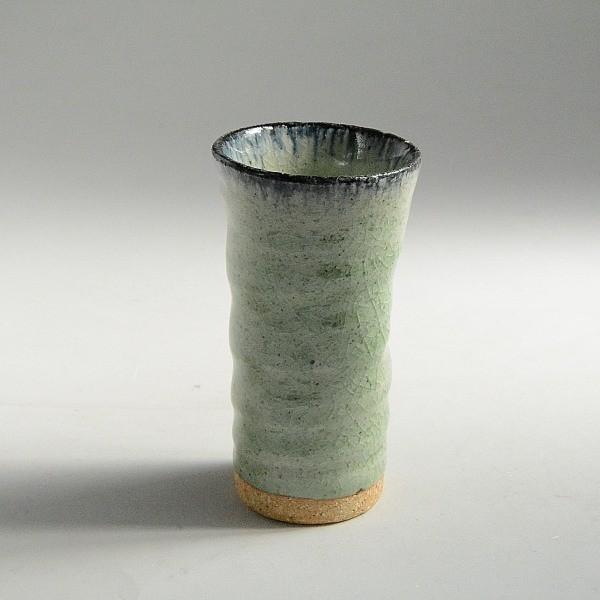 松助窯 一口ビールカップ 萌緑貫入青縁 : 暮らしの器 - 通販 - Yahoo