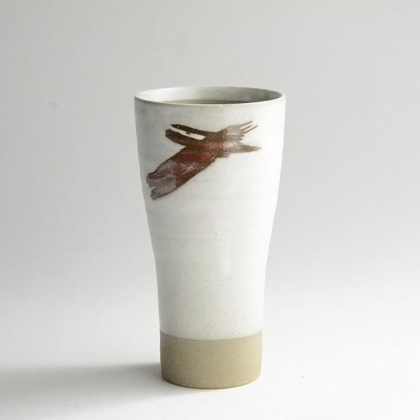 φ7.5×H14.5cm340g 容量すりきり300cc陶磁器国産電子レンジ・食洗機OKカップの内側に釉薬がかかっていませんのでビールの泡立ちがいいです。