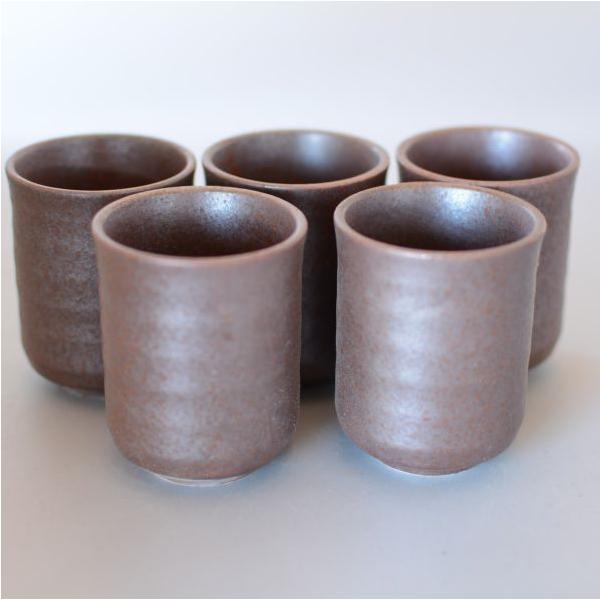 湯飲み 5個 赤茶備前 : 暮らしの器 - 通販 - Yahoo!ショッピング