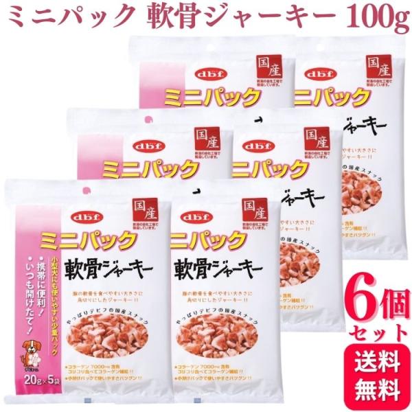 デビフペット 6個セット ミニパック 軟骨ジャーキー 100g デビフ