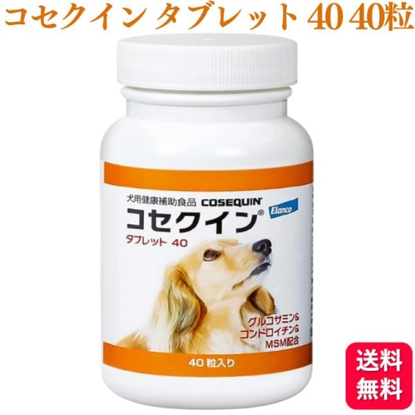 他サイト： エランコジャパン コセクインタブレット40 犬用 40粒 タブレット グルコサミン コンドロイチンの商品画像