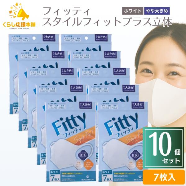 フィッティplus 10個 Fitty 10袋セット フィッティ スタイルフィットプラス 立体 ホワイト